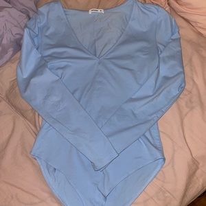 V neck bodysuit